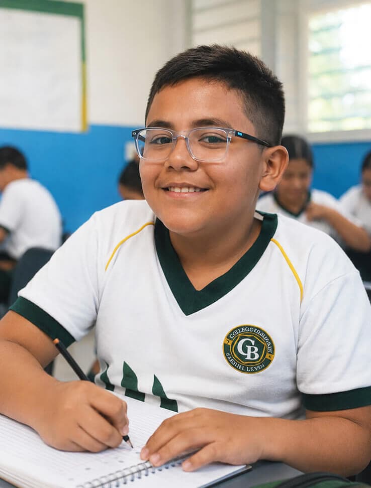 Niño de primaria en Colegio Bambinos Mazatlán Niño de primaria en Colegio Bambinos Mazatlán